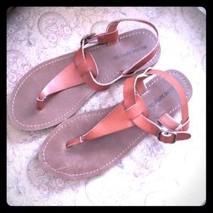 Vintage Mossimo S. C. Leather Sandals, size 5/6